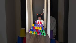 Building with cups!! Part98 #shorts #レオ