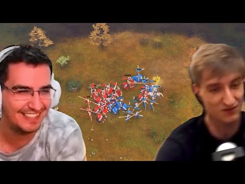 Coaching Elazer while he is losing his mind in AOE4...