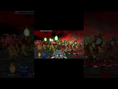 Brutal Doom Monster Infighting Horde Baron of Hell vs Revenant