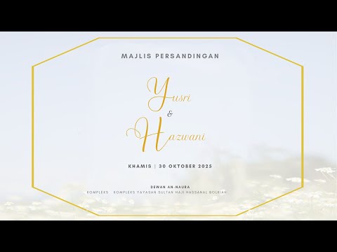 Majlis Persandingan  - Yusri & Hazwani