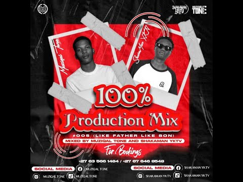 100% Production Mix 005 (Like Father Like Son) mixed by Muziqal Tone & ShakaMan YKTV