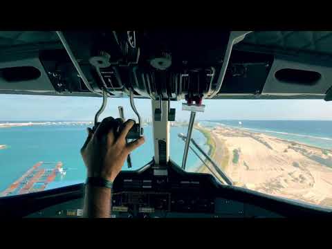 Landeanflug per Wasserflugzeug in Male (Malediven) bei toller Sicht