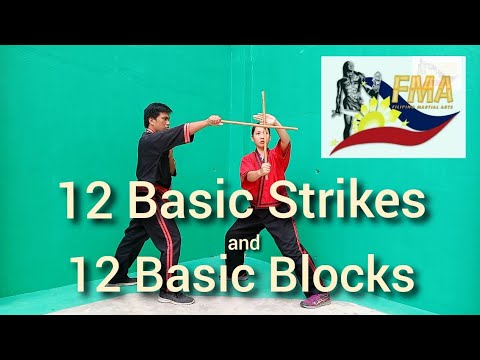 12 BASIC STRIKES AND 12 BASIC BLOCKS | ARNIS