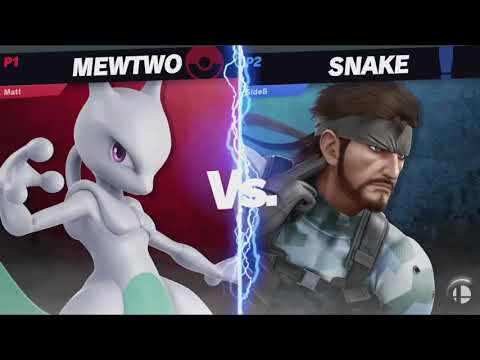 Periwinkle (Mewtwo) vs SideB (Snake/Ness) - Losers Round 2 - Smash Fight Club @ CBC 5/15/2019