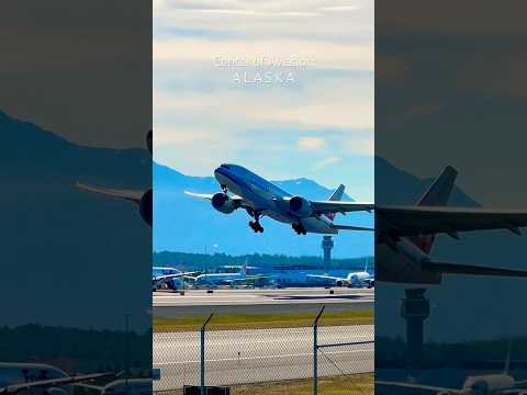 China Airlines 777 Anchorage Plane Spotting