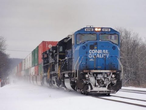 Conrail 6718 on NS I0T at CP MO, A LOUD NS 572 at the Tunnel!