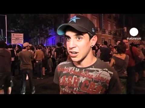 The Indignados continue their demonstrations