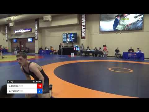 2018 Marine Corps US Open/UWW Junior Greco Roman 67 Quarters - Dominick Demas (OKRTC) Vs. Dayton P