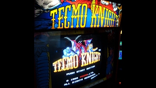 TECMO KNIGHT Arcade Game - Vintage 1989 Slasher - Gameplay, Artwork