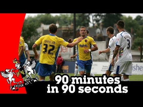 Exeter City 2-0 AFC Wimbledon - 90 minutes in 90 seconds (17/8/13)