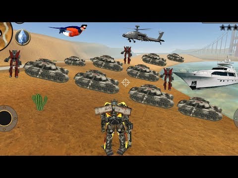 Vegas Crime Simulator (Transformers Fight Army Tank Force) Power OF Military - Android Gameplay HD
