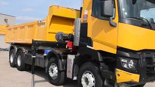 Renault C430 Tipper + Crane HMF dump truck | Image 4 - Autoline