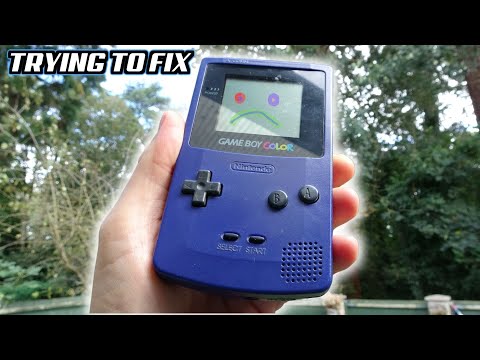 GAME BOY COLOR with WEIRD SCREEN & Not Playing GAMES