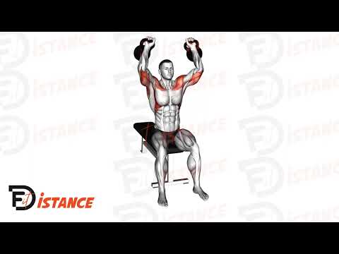 Exercice Développé assis (militaire) avec une kettlebell