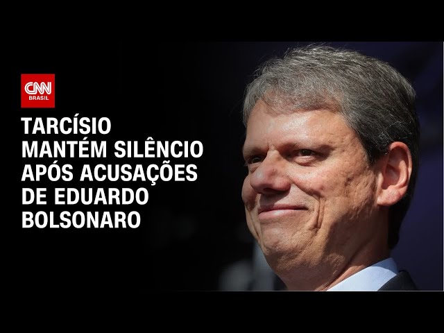 Tarcísio de Freitas segue em silêncio após declarações de Eduardo Bolsonaro | CNN NOVO DIA
