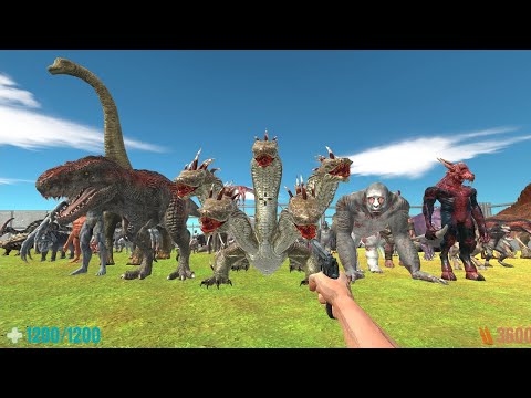 Hand Gun versus All Units. Animal Revolt Battle Simulator