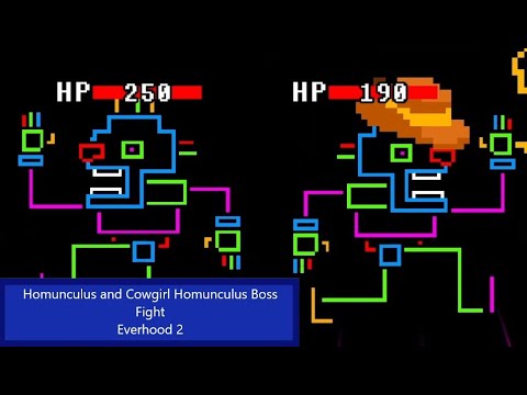 Homunculus and Cowgirl Homunculus Boss Fights - Everhood 2