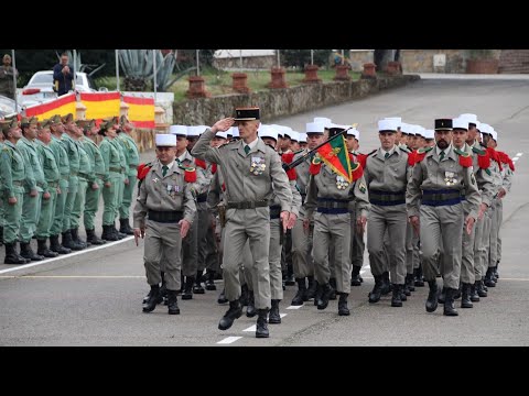 Foreign Legion: French legionaries receive the white képi at the Barracks of the Legion in Ronda