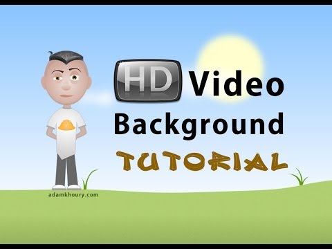 Video Background HTML CSS Tutorial Plus Youtube Embed