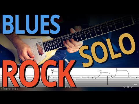Power Blues Rock Solo with TABS // Guitar Lesson