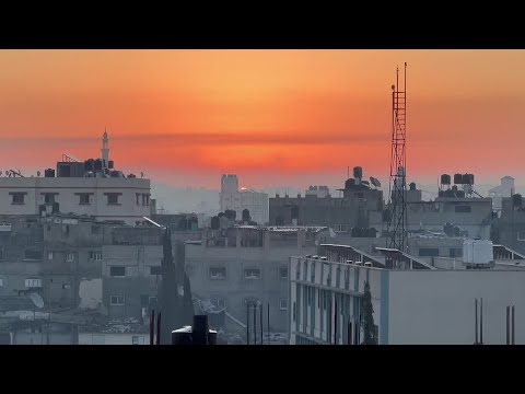 Smoke rises after strikes on Khan Yunis on Thursday morning | AFP