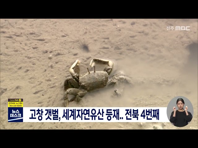 고창 갯벌 세계자연유산 등재