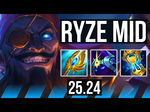 RYZE vs SYLAS (MID) | 48K damage | NA Challenger | 25.24