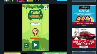 Swing Monkey (Cool Math Games Levels 1-15)