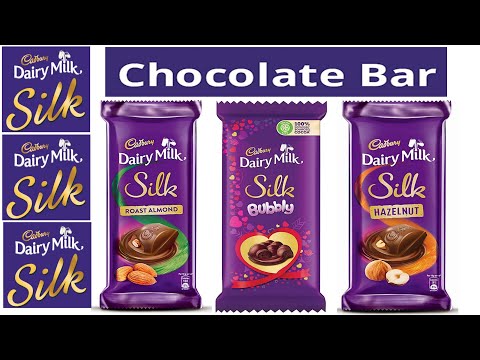 Cadbury Dairy Milk Silk Chocolate Bar Combo ( Bubbly ,Hazelnut & Roast Almond )