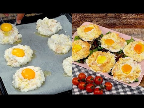 Cloud eggs: they are very quick to prepare!
