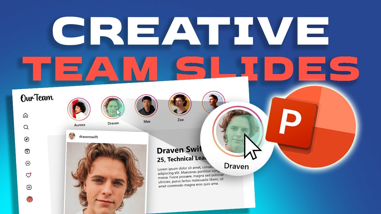 Instagram-Inspired TEAM SLIDES in PowerPoint 🙌🏼 How to make them.