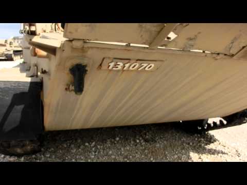 A captured soviet made BTR-50 Amphibious Armored Personnel Carrier, APC used by IDF
