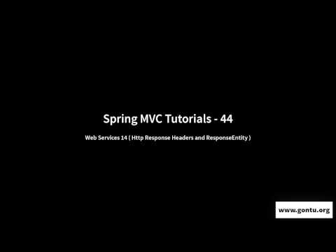 Spring MVC Tutorials 44  - Web Services 14 (HTTP Response Headers and ResponseEntity for a REST API)