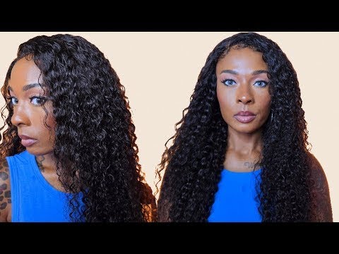 HD Lace Wear Go Glueless Wigs 5x5 Lace Human Hair Wigs With Bangs Straight Body Wave