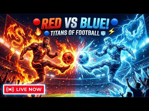 🔴 RED VS BLUE! Titans of Football LIVE 🔥🧊!