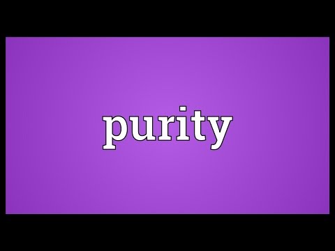 Purity Meaning