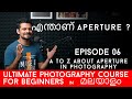 A to Z about Aperture in Photography - E06 Malayalam