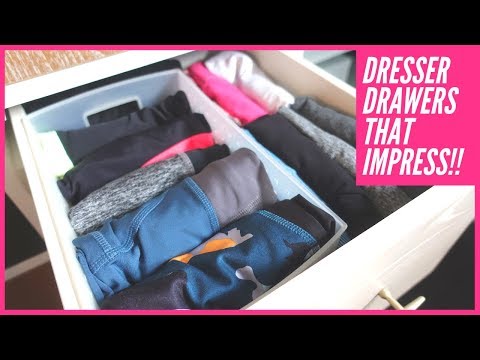 Part of a video titled Simple Dresser Drawer Organizing Tips from a Professional Organizer
