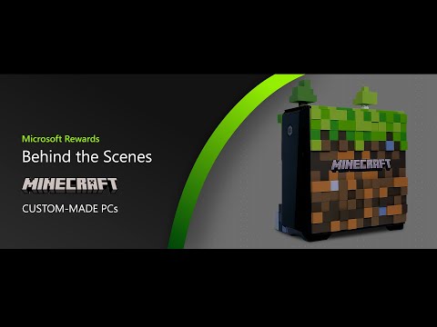 Microsoft Rewards behind the scenes Minecraft custom PCs