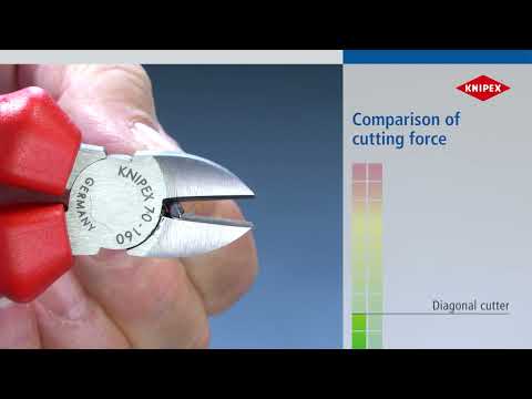 KNIPEX X-Cut® Compact Diagonal Cutter High lever transmission video