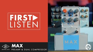 Video thumbnail for First Listen: Universal Audio MAX Preamp & Dual Compressor Pedal by Vintage King