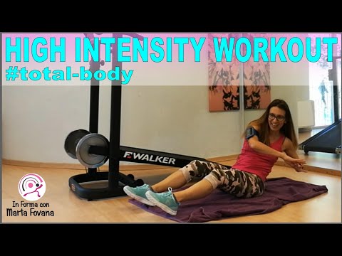 Walking   PERCORSO FITNESS SENZA ATTREZZI AD ALTA INTENSITA'   Lezione 39