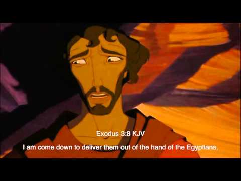 The Prince of Egypt (1998) - The Burning Bush Scene (Biblical subtitle)