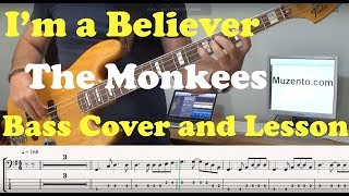 I'm a Believer - Bass Cover and Lesson