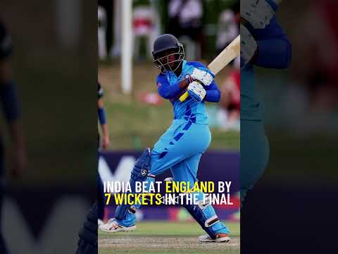 India Wins The Inaugural Women's U19 T20 World Cup