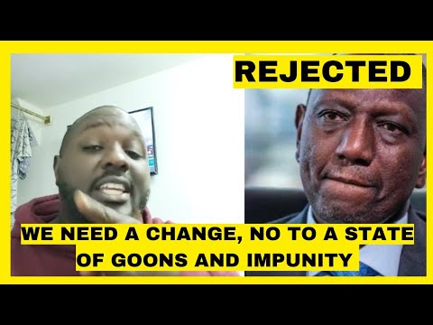 WE NEED A CHANGE, NO TO A STATE OF GOONS! ANGRY KENYAN MAN CALLS OUT THE ROGUE GOVERNMENT OF RUTO
