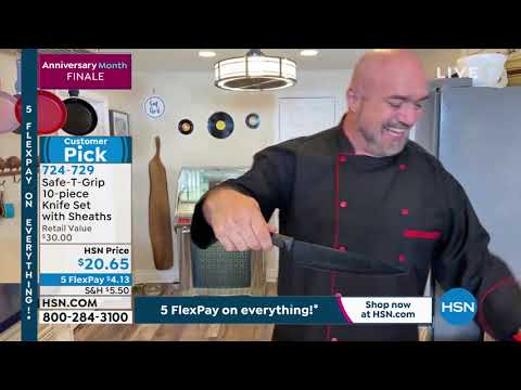 SafeTGrip 10-teiliges Messerset mit Scheiden