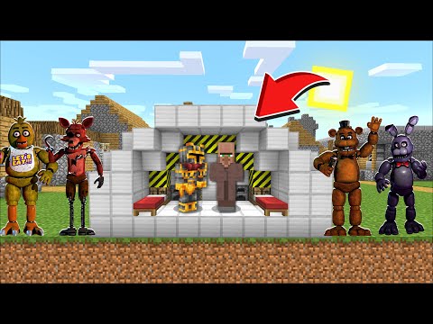 Minecraft DON'T ENTER SCARY VILLAGE FROM FIVE NIGHTS AT FREDDYS MOBS MOD !! Dangerous Minecraft Mods