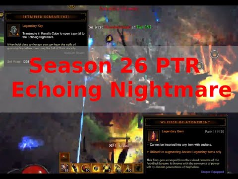 Diablo 3 Season 26 PTR -  Echoing Nightmare with GoD DH