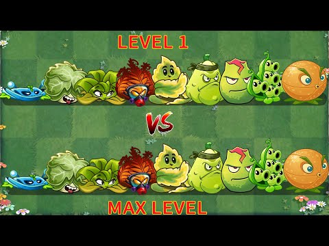 PvZ 2 9.1.1 | Power Vine & Super Plants Level 1 vs Level 5 vs Max Level - Plant vs Plant